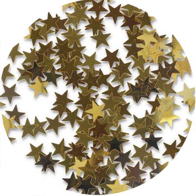 Coriandoli Decorativi da Tavolo Stelle Oro 15 g