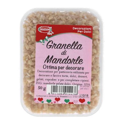 Granella di mandorle tostate per decorare 50 g