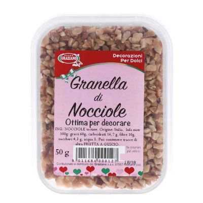 Granella di nocciole tostate per decorare 50 g