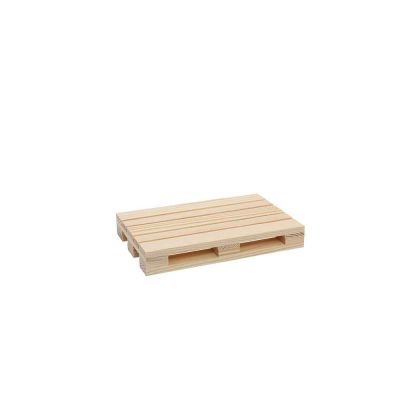 Mini pallet bancale di legno tagliere piccolo 18 x 12 x 2,5 cm