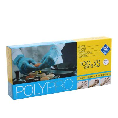 100 Guanti monouso per alimenti in TPE Icoguanti POLY Pro XS