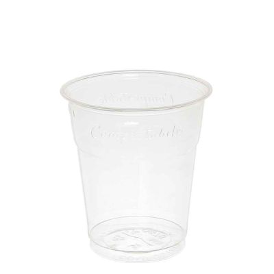 50 Bicchieri Kristal BIO compostabili in PLA 250 ml