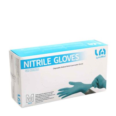 100 Guanti nitrile medicali monouso LyncMed blu M 7-7,5