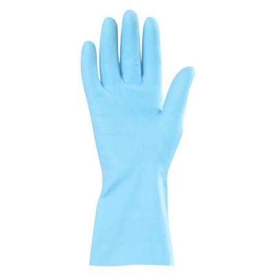 1 Paio guanti da lavoro riutilizzabili in lattice Icoguanti  BASIC blu S 6-6,5