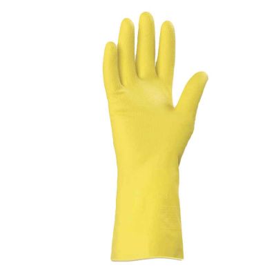 1 Paio guanti da lavoro riutilizzabili in lattice Icoguanti  BASIC giallo S 6-6,5