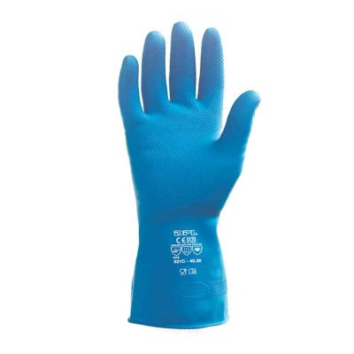 Guanti da lavoro in lattice FELPATO BLU NOVA SUPER 40