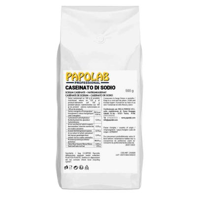 Caseinato di Sodio 500g Proteine del latte Papolab