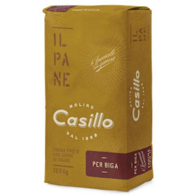 PER BIGA farina di grano tenero tipo 0 per pane W285 Casillo 12,5 kg