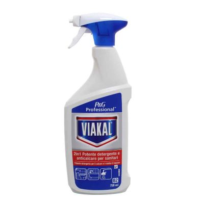 Viakal spray anticalcare 2in1 per sanitari P&G Professional 750 ml