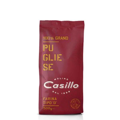 Farina pugliese di grano tenero tipo 0 W200 Casillo 500 g