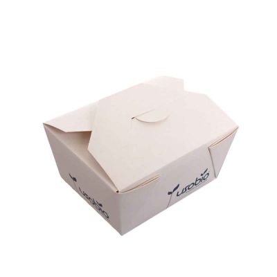 50 Contenitori per asporto in cartoncino compostabile 10,7x8,6xh6cm