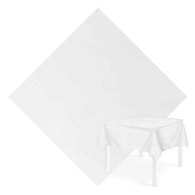 50 Tovaglie coprimacchia tessuto non tessuto TNT 150x150cm Bianco