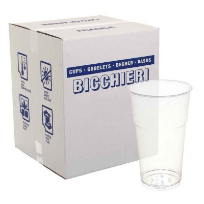 800 Bicchieri Kristal monouso in plastica PET trasparente 650cc