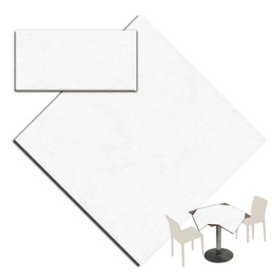 25 Tovaglie tessuto non tessuto coprimacchia in TNT 140x140 cm bianco