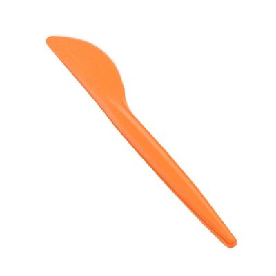20 Coltelli in Mater-Bi® compostabili arancioni 16 cm