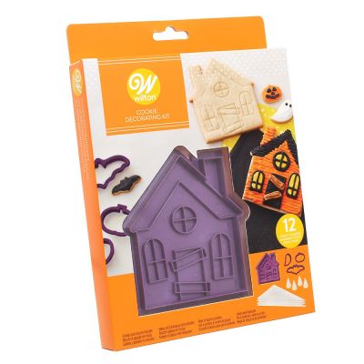 Set Tagliapasta Halloween casa stregata, 3 mini tagliapasta e 4 sac a poche con beccucci