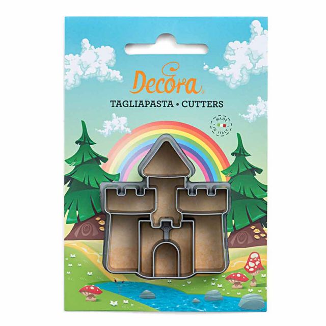 Cutter Tagliapasta in plastica Castello con Torri Decora