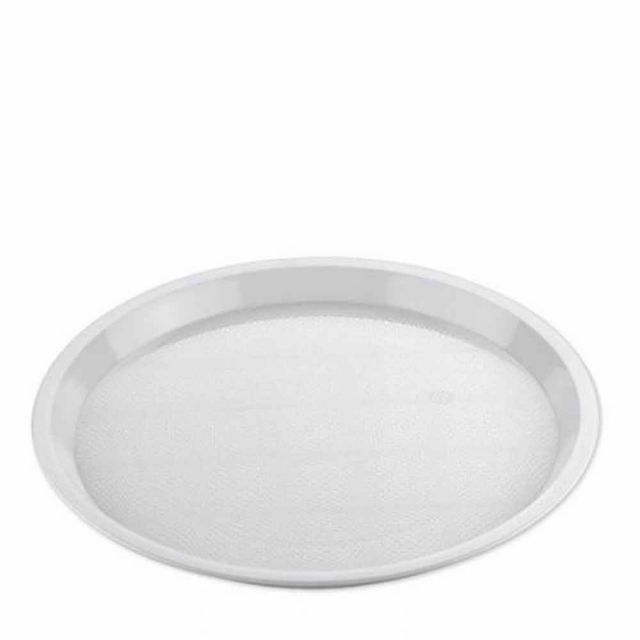 Vassoio da servizio antiscivolo bianco rotondo Ø 32 cm Goldplast