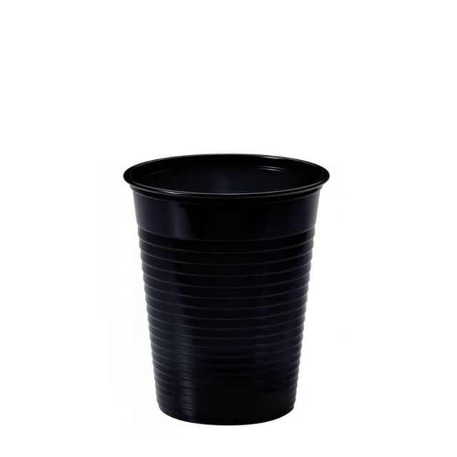 Bicchieri di plastica colorati DOpla Colors 200cc nero glam