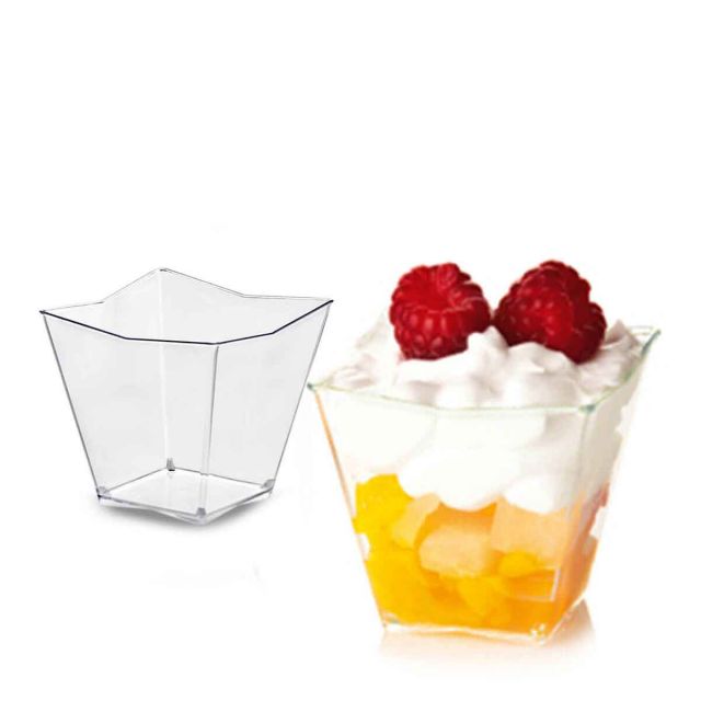 Bicchierini finger food per dolci monoporzione Diamante Poloplast