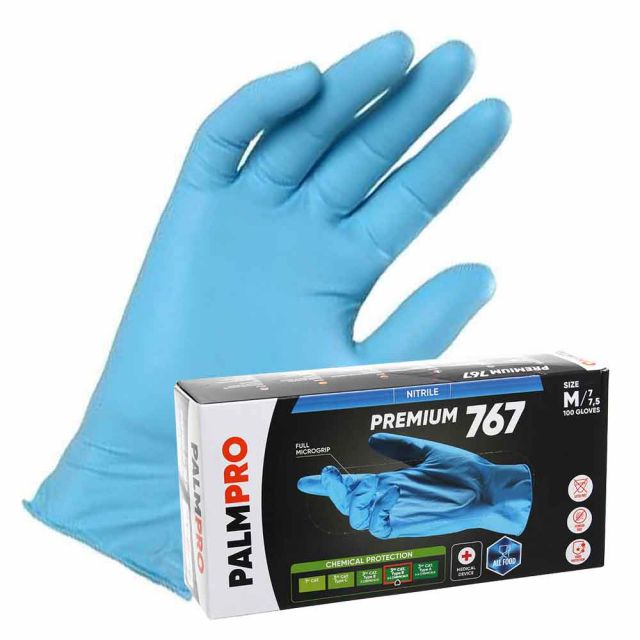 100 Guanti nitrile monouso Icoguanti NITRIL PRO Plus spessore maggiorato