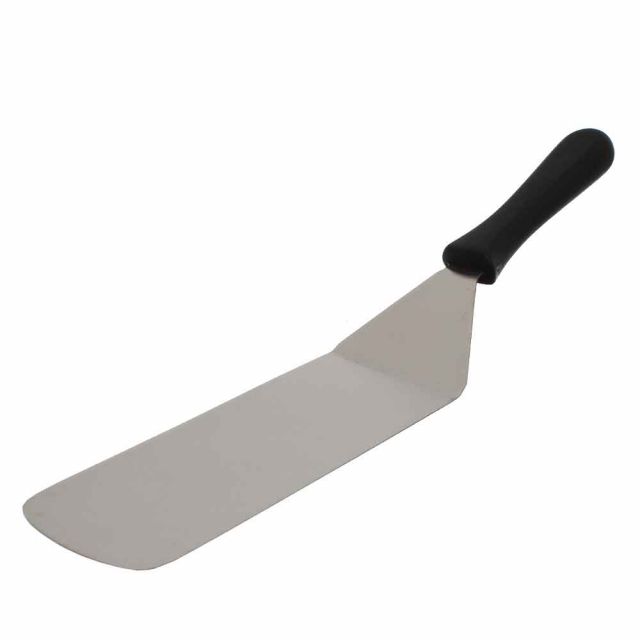 Spatola da hamburger rettangolare in acciaio inox 24,5 cm