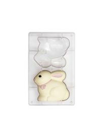 Coniglietto di cioccolato realizzato con stampo Decora