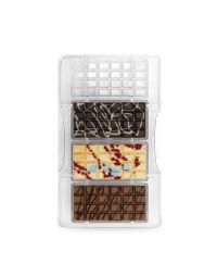 Stampo 4 cioccolatini classica in policarbonato 8,5 x 4,2 cm Decora 