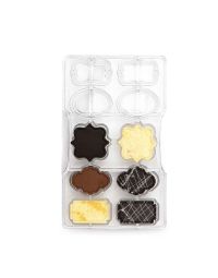 Stampo 10 cioccolatini targhe
