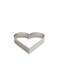 Coppapasta a cuore in acciaio inox 18 x 18 x h 4,5 cm