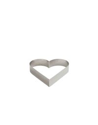 Coppapasta a cuore in acciaio inox 8 x 8 x h 4,5 cm