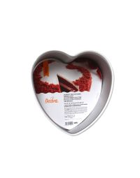 Stampo forma a cuore in alluminio anodizzato 15 x h 7,5 cm