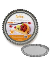 Stampo furbo tondo antiaderente bordo ondulato Ø28 x h 3 cm Decora