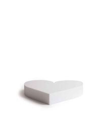 Base cuore in polistirolo bianco h5 15 cm