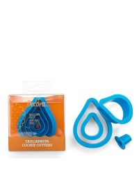 Set 4 Cutters Tagliapasta in plastica forma goccia Decora