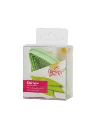 Set 3 cutters tagliapasta in plastica per realizzare foglie lunghe