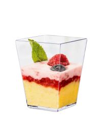 Bicchierini monoporzione Piramide 160ml con mousse