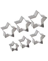 Set 6 Cutters Tagliapasta in acciaio inox stella
