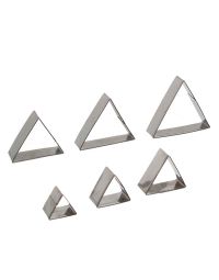 Set 6 Cutters Tagliapasta in acciaio inox triangolo
