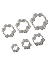 Set 6 Cutters Tagliapasta in acciaio inox fiore