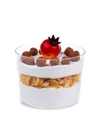 Bicchierino monoporzione Conico 250ml con dessert ai cereali