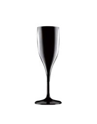 Bicchiere flute nero policarbonato 150cc Goldplast