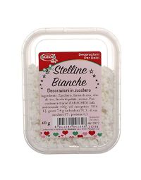 Stelline piccole di zucchero bianco per decorazione 40 g Graziano