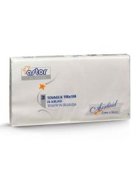 20 Tovaglie in tessuto di cellulosa airlaid 100x100 bianche