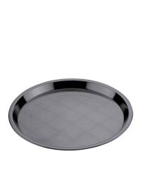 Vassoio da servizio antiscivolo nero rotondo Ø 32 cm Goldplast