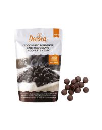 Dischetti di cioccolato fondente Decora da 250 g