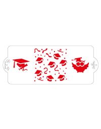 Stencil per torte Laurea 10x25 cm Decora
