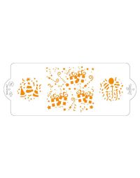 Stencil per torte Party 10x25 cm Decora