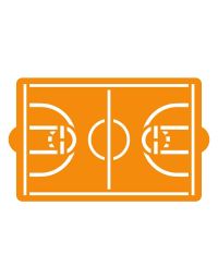 Stencil per torte Campo da Basket 30x20 cm Decora