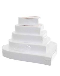 Base cuore in polistirolo bianco alta 5 cm